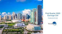 2020 First Quarter Earnings Call Presentation