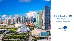 2019 Third Quarter Earnings Call Presentation